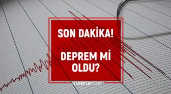 DEPREM Mİ OLDU? Deprem nerede, kaç şiddetinde oldu? AFAD, KANDİLLİ RASATHANESİ VE DEPREM ARAŞTIRMA ENSTİTÜSÜ