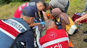 Tokat'ta Engebeli Araziye Ambulans Helikopterle Hasta Ulaştırıldı