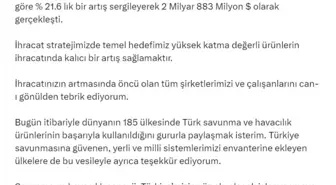 Savunma ve Havacılık Sanayii İhracatı Haziran Ayında 563 Milyon Dolar Oldu