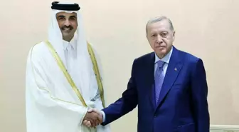 Cumhurbaşkanı Erdoğan, Katar Emiri ile Astana'da bir araya geldi