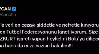 Bolu Belediye Başkanı Tanju Özcan, Merih Demiral'ın UEFA tarafından ceza almasına tepki gösterdi