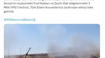 MSB'den PKK operasyonu: 5 terörist etkisiz hale getirildi