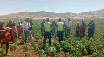 Gaziantep'te mevsimlik tarım işçilerine trafik eğitimi verildi