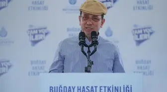 İBB Başkanı İmamoğlu, Silivri'de Buğday Hasat Etkinliğine Katıldı