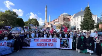 Fatih'te İstanbul 2 No'lu Barosu Avukatları Gazze İçin Yürüdü