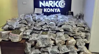 Konya'da 145 Kilo Skunk ve 80 Kilo 500 Gram Esrar Ele Geçirildi