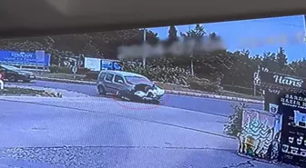 Tekirdağ Çorlu'da Dönel Kavşakta Kaza: 1 Yaralı