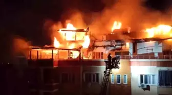 Batman'da 9 Katlı Bir Binanın Teras Katında Çıkan Yangın TOMA İle Söndürüldü