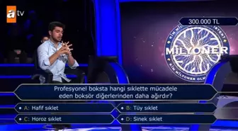 Profesyonel boksta hangi sıklette mücadele eden boksör daha ağırdır? Kim Milyoner Olmak İster 7 Temmuz Sorusu Cevabı Nedir?