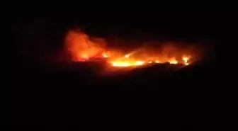 Tunceli'nin Mazgirt ilçesinde otluk alanda yangın çıktı