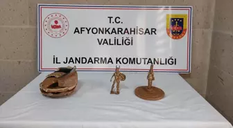 Afyonkarahisar İhsaniye'de Sarı Renkli Metal Heykeller Bulundu