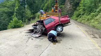 Trabzon'da Otomobil Dereye Uçtu, Bir Kişi Hayatını Kaybetti