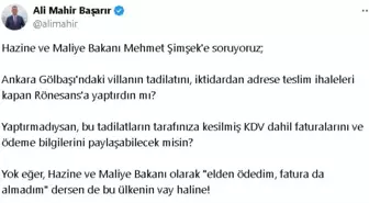 Bakan Şimşek'in evindeki tadilat iddialarına yanıt