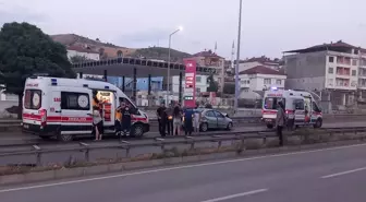 Samsun'da Tıra Çarpan Otomobilde 6 Kişi Yaralandı