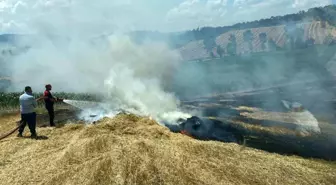 Bolu'da Arpa Tarlasında Yangın: Samanlar Küle Döndü