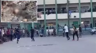 Futbol oynadıkları sırada vurmuşlar! İsrail'in okul saldırısına ilişkin görüntüler ortaya çıktı