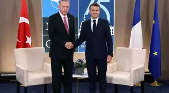 Cumhurbaşkanı Erdoğan, Fransa Cumhurbaşkanı Macron ile görüştü