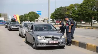 Edirne Jandarma Komutanlığı Gurbetçileri Karşılıyor