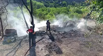 Çorum İskilip'te Bağ Evinde Yangın Çıktı