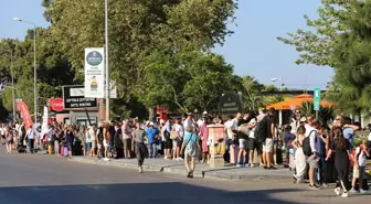 15 Temmuz tatiliyle birlikte Ayvalık'tan Midilli'ye yoğun talep