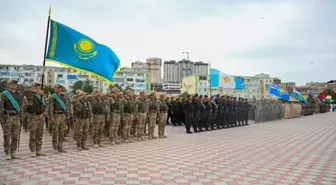 Kazakistan'ın Hazar Denizi kıyısında ortak tatbikat düzenlendi