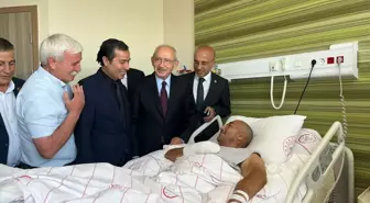 Kılıçdaroğlu, silahlı saldırıya uğrayan CHP'li adayı ziyaret etti