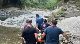 Samsun'da İmam Irmakta Boğulma Tehlikesi Geçirdi