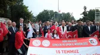 Ağrı'da 15 Temmuz Demokrasi ve Milli Birlik Günü Programı Düzenlendi