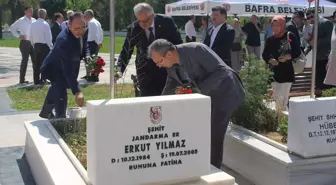 Samsun'un Bafra ilçesinde 15 Temmuz Demokrasi ve Milli Birlik Günü kapsamında şehitlik ziyaret edildi