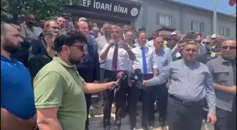 CHP Heyeti Eti Krom işçilerine destek için Elazığ'a geldi