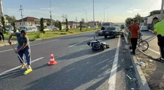 Düzce'de otomobil-motosiklet kaza: 3 kişi yaralandı