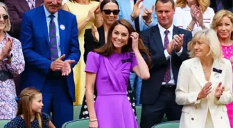 Kanser tedavisi gören Kate Middleton, Wimbledon finalinde halkın karşısına çıktı! Ayakta alkışlandı