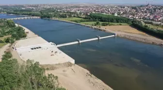 Edirne'deki Arşimet Türbinli Hidroelektrik Santralinde Deneme Çalışmaları Başladı