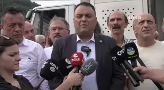 Rize'de çay fabrikası protestosu