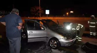 Kırıkkale'de İkinci El Otomobil Alev Aldı