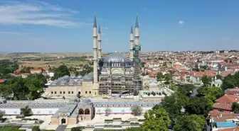 Selimiye Camisi'nin minarelerindeki restorasyon tamamlandı