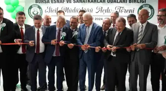 Bursa Esnaf ve Sanatkarlar Odaları Birliği'nin Yenilenen Sicil Müdürlüğü Hizmete Açıldı