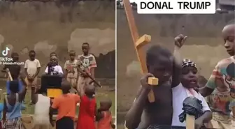 Ugandalı çocuk grubunun, Trump suikast girişimini canlandıran videosu viral oldu