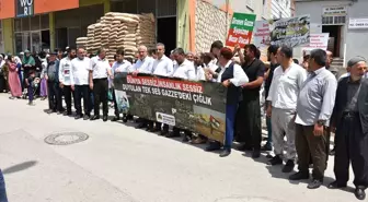 Şırnak'ta İsrail'in Gazze'ye yönelik saldırıları protesto edildi