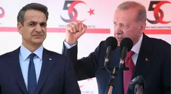 KKTC'de konuşan Cumhurbaşkanı Erdoğan: Miçotakis'e 'Bize sataşma' dedim