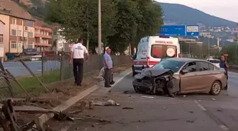 Samsun'da trafik kazası: 4 kişi yaralandı