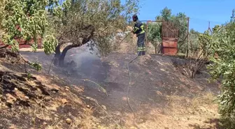 Hatay'ın Belen ilçesinde bahçede çıkan ot yangını söndürüldü