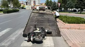 Kayseri'de elektrikli motosikletin çarptığı kadın yaralandı