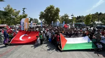 Konya'da İsrail'in Gazze'ye yönelik saldırıları protesto edildi