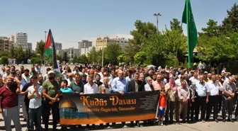 Mardin'de İsrail'in Gazze'ye saldırıları protesto edildi