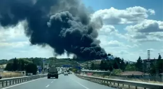 Tekirdağ'ın Ergene ilçesinde otluk alan ve çöp yangını