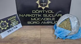 Hatay'da 1 kilo 900 gram esrar ele geçirildi, 2 şüpheli gözaltına alındı