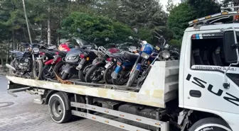 Afyonkarahisar Bolvadin İlçe Jandarma Komutanlığından 29 motosiklete trafik cezası