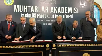 İstanbul Valiliği, İstanbul Üniversitesi ve Marmara Üniversitesi Arasında Muhtar Akademisi Eğitim Programı İş Birliği Protokolü İmzalandı