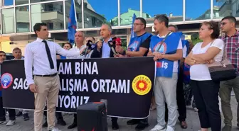 CHP Genel Başkan Yardımcısı Suat Özçağdaş, Çankaya İlçe Milli Eğitim Müdürlüğü binasının güvenli olmadığını belirtti